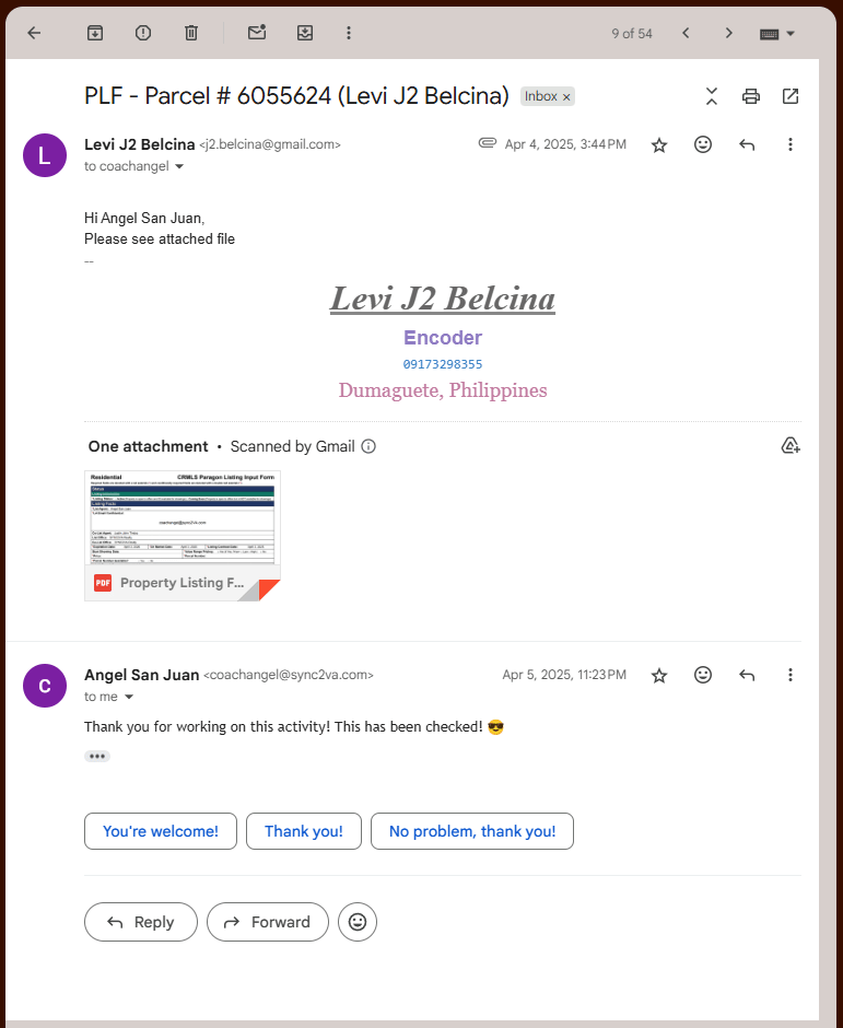Listing Input 2